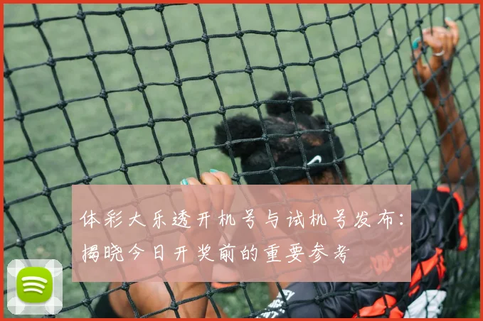 体彩大乐透开机号与试机号发布：揭晓今日开奖前的重要参考