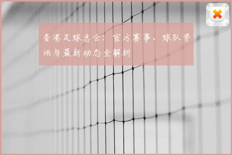 香港足球总会:官方赛事、球队资讯与最新动态全解析